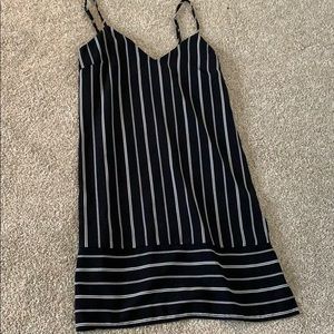 Forever 21 black stripped mini dress
